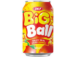 OKF Big Ball Mango Drink 340ml- hạn 2/2027-thùng 24ks