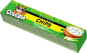 Sovora Bramborové chipsy s příchutí smetany a bylinek 50 g- thùng 20ks