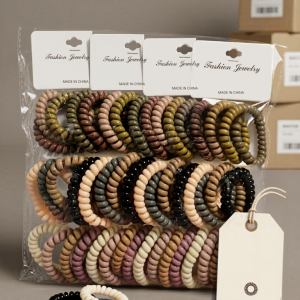 Gumičky do vlasů Fashion Jewelry 12x12 - tmavé barvy