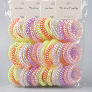 Gumičky do vlasů Fashion Jewelry 12x12 - světlé barvy