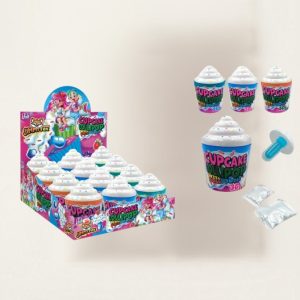 Jimmy Fox Cupcake Lollipop s kyselým práškem 12ks, hsd 08/2027