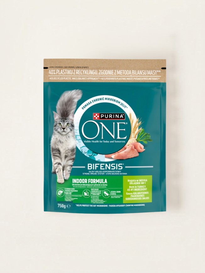 Purina ONE Indoor formula 750g krůtí maso 6ks, hsd 8/2027