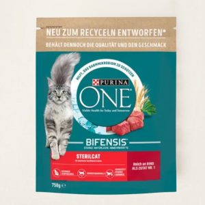 Purina ONE Sterilised 750g hovězí maso 6ks, hsd 8/2027