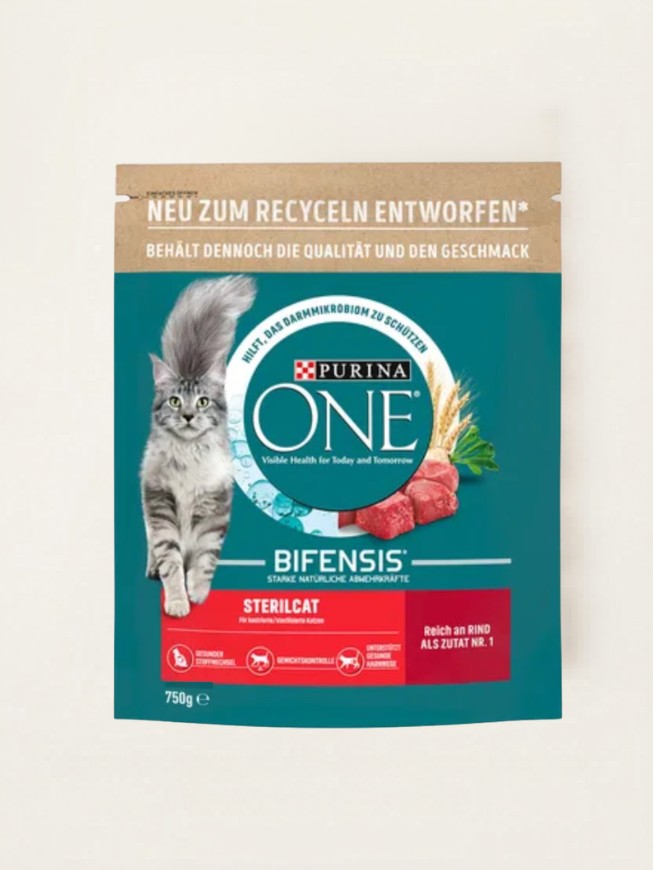 Purina ONE Sterilised 750g hovězí maso 6ks, hsd 8/2027