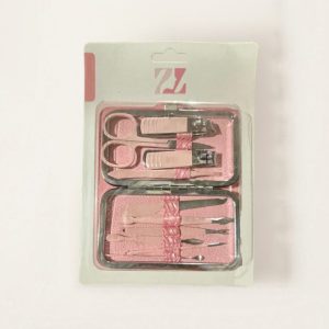 Růžová sada na nehty 12ks