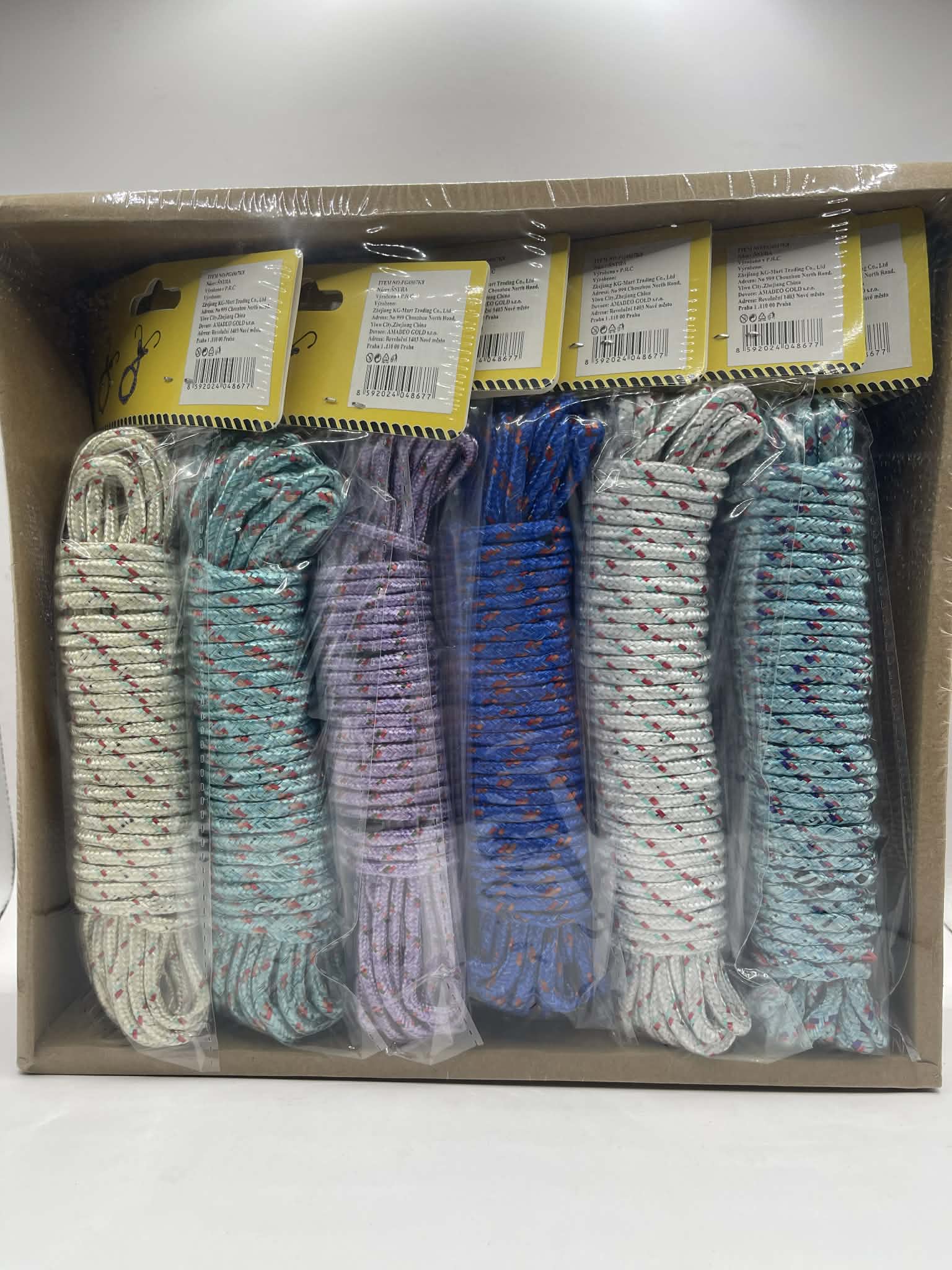 Dây Phơi Quần Áo Vằn Mix Màu PG4867K8- bịch 12kc X 14kc