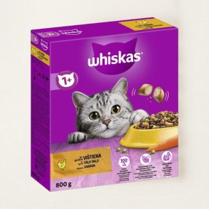 Whiskas Junior 1+ s kuřecím masem 85g 13ks x 4, hsd 12/2026