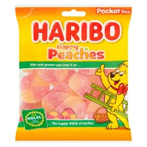 Haribo Happy Peaches 100g, hsd 01/2027