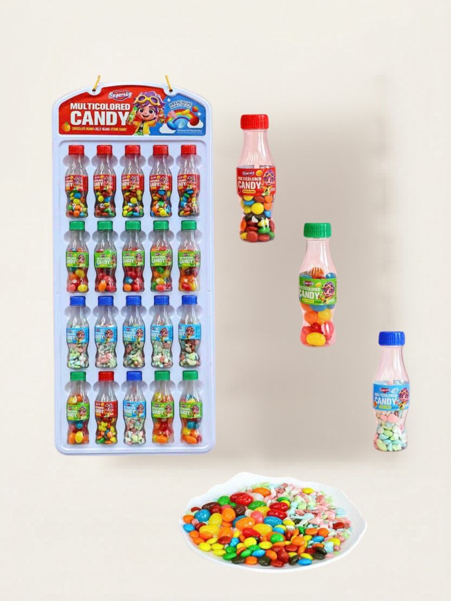 Sada sladkostí Jelly beans ve tvaru lahviček 20ks