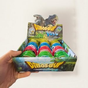 Svítící plastové Jojo s motivy Dinosaur 12ks - různé druhy