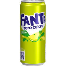 Fanta Zero jablko liči plech 24x330 ml- hsd 8/2026