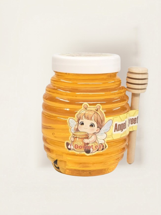Honey Slime - Hračka sliz ve tvaru sklenice medu 9ks