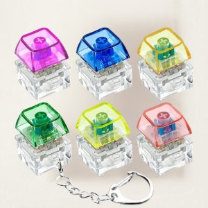 Svítící klavesnice Fidget toy na klíčenku - různé barvy