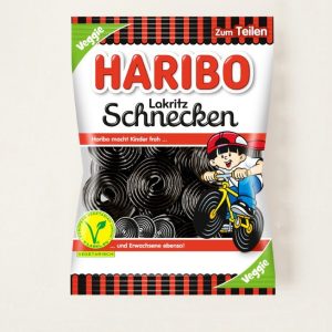Haribo Lakritz Schnecken želé bonbóny 200g, hsd 04/2027