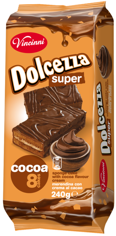 VINCINNI Super Dolcezza Cakes Cocoa 180g -han 20/4/2027