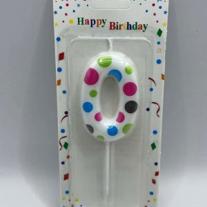 Nến sinh nhật hình số 0