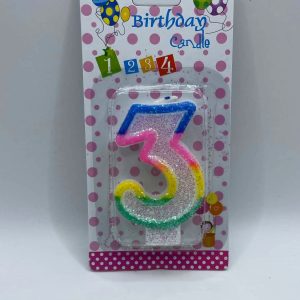 Nến sinh nhật hình r số 3