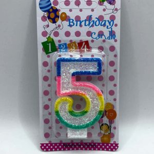 Nến sinh nhật hình r số 5