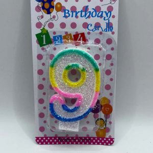 Nến sinh nhật hình r số 9