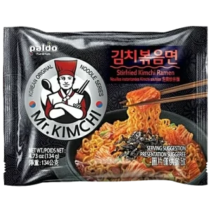 Paldo Mr Kimchi Mild Spicy Korean Noodles Original 134 g Pouch -28/2/2027