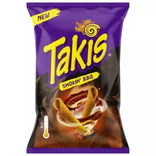 Takis Smokin BBQ snack kukuřičný s příchutí barbecue 100g X 18ks -han 27/12/2026