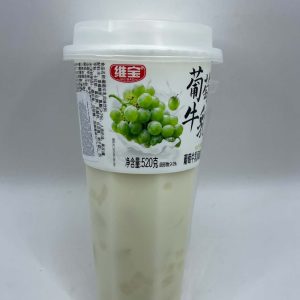 Sữa chua uống thạch hoa quả Weibao cốc 520ml vi nho -han 1/2027
