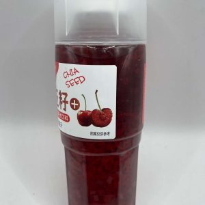 thạch hoa quả + Mè đen Weibao cốc 450ml Cherry -han 6/2027