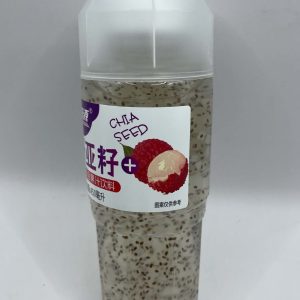 thạch hoa quả +Mè đen Weibao cốc 450ml LYCHEE-han 6/2027