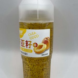 thạch hoa quả+Mè đen Weibao cốc 450ml Peach -han 6/2027