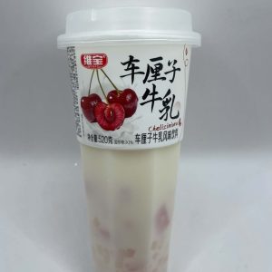 Sữa chua uống thạch hoa quả Weibao cốc 520ml Cherry - han 3/2027