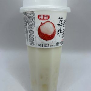 Sữa chua uống thạch hoa quả Weibao cốc 520ml Lici -han 3/2027