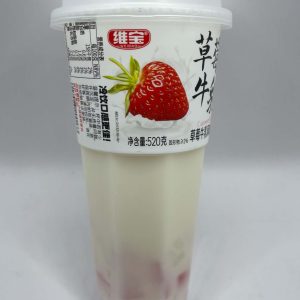 Sữa chua uống thạch hoa quả Weibao cốc 520ml Jahoda -han 3/2027