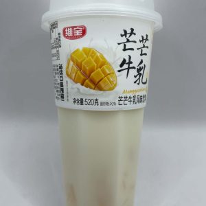 Sữa chua uống thạch hoa quả Weibao cốc 520ml Mango -han 3/2027