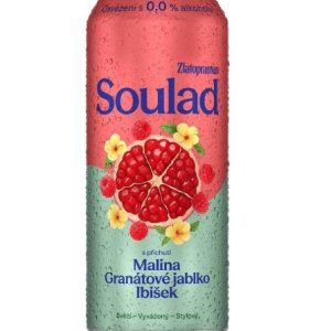 Zlatopramen Soulad 0.0% Malina, granátové jablko a ibišek plech 4×0,5 l-han 26/6/2027