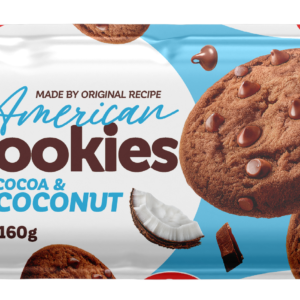 American cookies coconuts and choco chips 160gr - han 11/9/2027