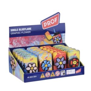 Zapalovač Blue Flame  Graphic Flower X 20ks -94387