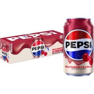 Pepsi Cola Wild Cherry & Cream,   355 ml -12 Pack - han 31/11/2026