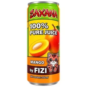 Saxana by FIZI Pure juice 100% mango 250ml X 24ks -han 22/5/2028