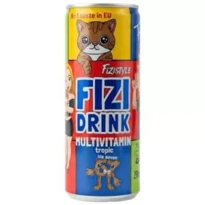FIZI DRINK limonáda s příchutí multivitamin tropic 250ML X 24ks -han 16/4/2028