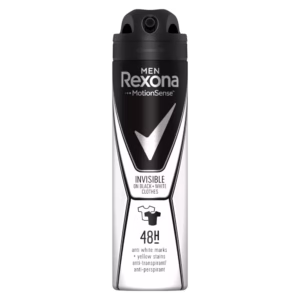 Rexona Invisible on Black + White Clothes Deo Spray 150ml X 6ks
