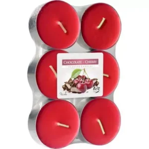 Bispol čajové svíčky maxi chocolate - cherry 6ks
