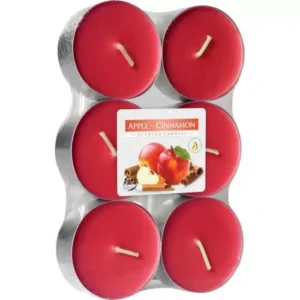 Bispol čajové svíčky maxi apple cinnamon 6ks