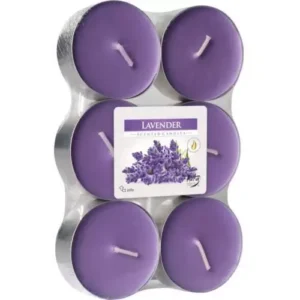 Bispol čajové svíčky maxi lavender (p35-6-79) 6ks