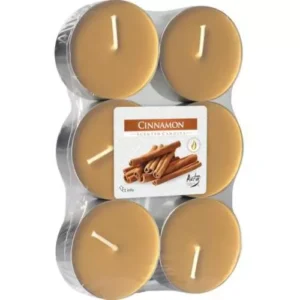 Bispol čajové svíčky maxi cinnamon 6ks