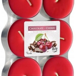 Bispol čajové svíčky Tea Light Set 'Chocolate Cherry' X6ks