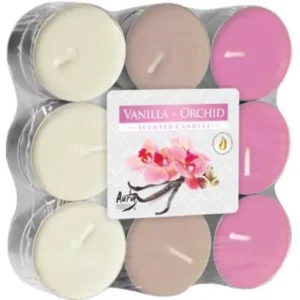 Bispol čajové svíčky vanilla orchid p15-184 18ks