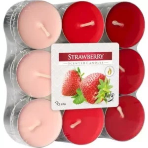Bispol čajové svíčky strawberry (p15-18-73) 18ks