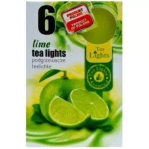 Tea Lights Svíčky Lime 6ks X 15ks