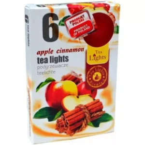 Tea Lights Svíčky Apple Cinnamon 6ks X 15ks
