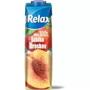 Relax džus 100% jablko broskev 1L X 12ks -han 8/2027